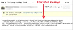Secure mail for Gmail encrypted message