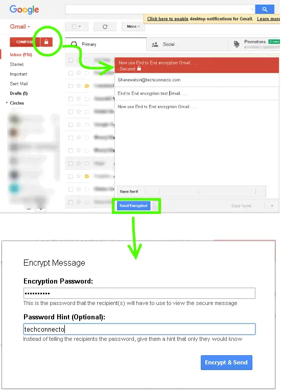 Secure mail for Gmail