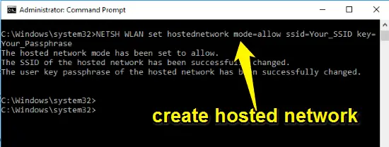 enable hosted network