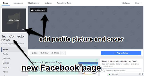 page created