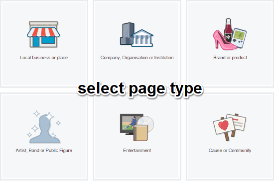 select page type