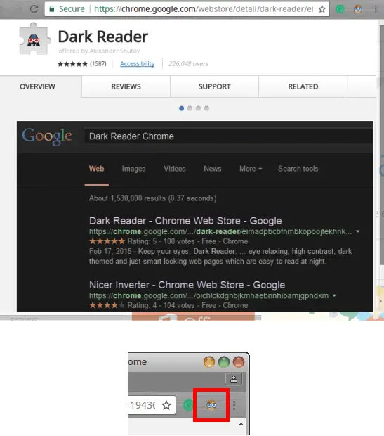 Dark Reader Chrome