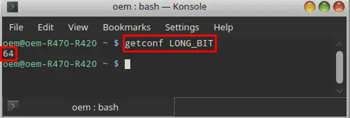 getconf LONG_BITmethod 2 linux 32 bit 64 bit