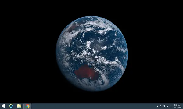 Set Real time Earth Picture from Space as Desktop Wallpaper