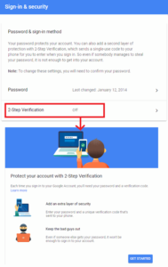 gmail 2 factor authentication