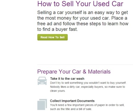 sell used cars online