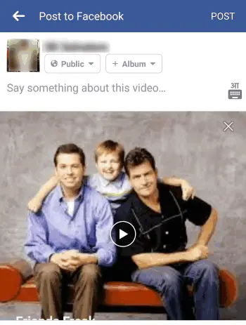 post facebook slideshow video
