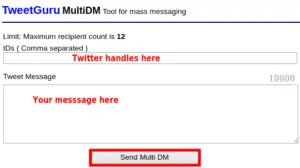 TwetGuru send bulk direct message dm twitter