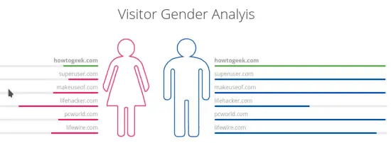 visitor gender analysis