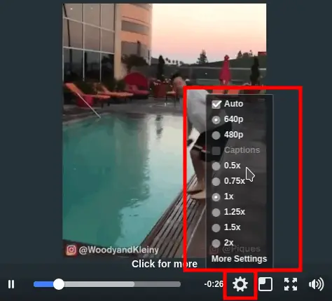 facebook video speed controlling options