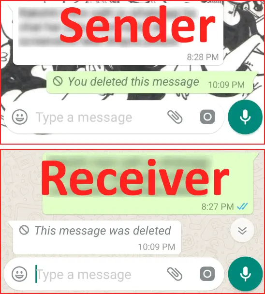 message deleted