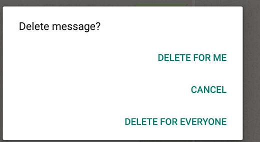 whatsapp unsend message android