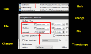 Bulk File Changer Software to Bulk Change Timestamps of Files