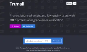 Bulk Verify Email Address using Trumail's Free Verification API