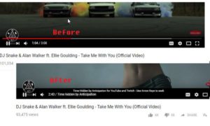 How to Hide YouTube Timeline and Progress bar, Time of Related Videos