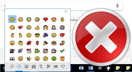 disable emoji panel