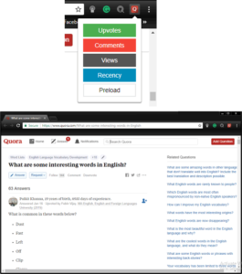 quora sort answers by views, upvotes, comments and date