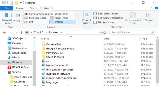 show file name extensions in windows 10