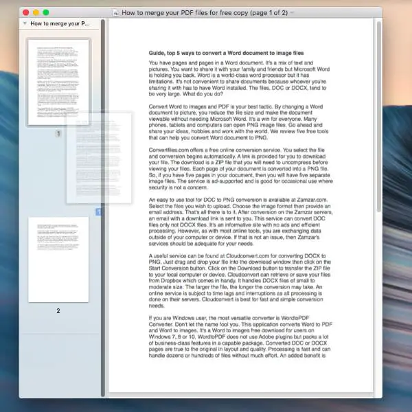 merge pdf files on mac
