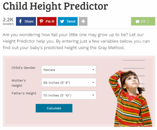 child height predictor