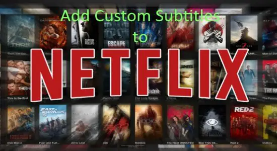 add custom subtitles to netflix