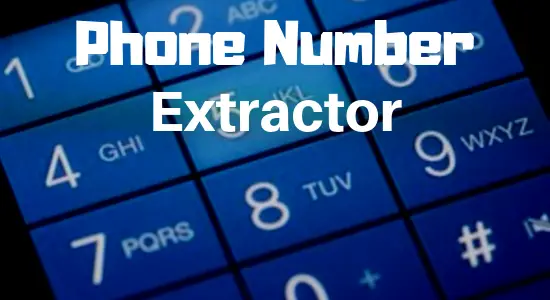 phone number extractor