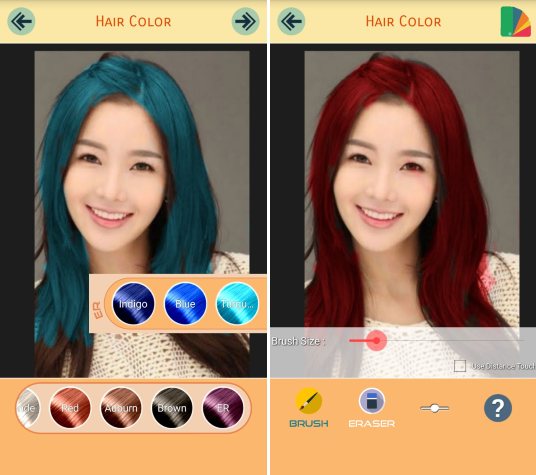 5 Free Hair Color Changer App for Android