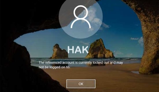 account lockout duration in windows 10