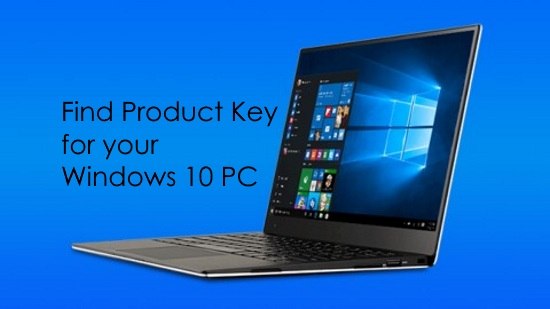 find product key windows 10