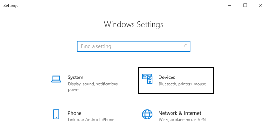 open windows settings app